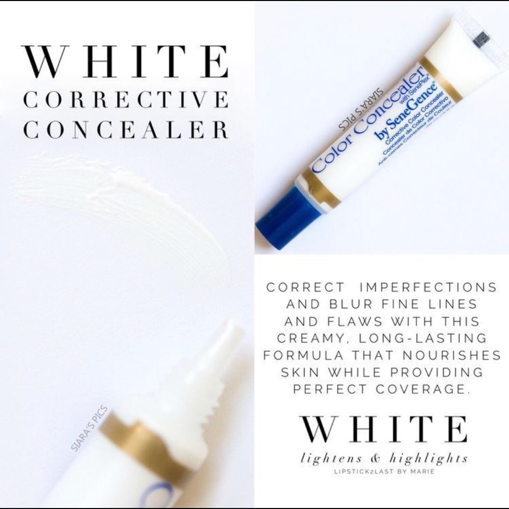 White color correcting concealer